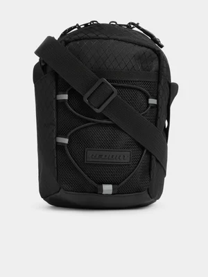 Redbat Unisex Black Tonal Crossbody Bag
