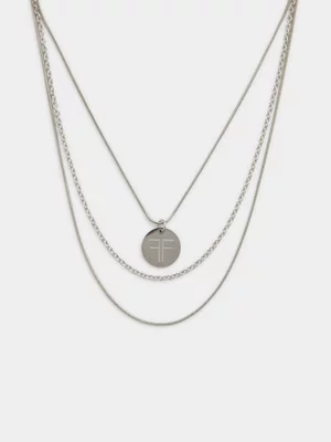 FF Pendant Rope Chain Necklace