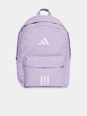 adidas Essential 3 Bars Purple Backpack 