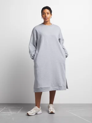 Women's Canvas Sweat Dress Grey