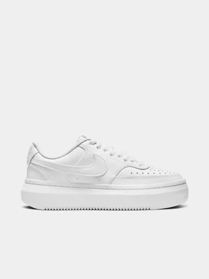Nike Womens Court Vision Alta White Sneakers