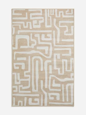 Jet Home Chenille Printed Abstract Rug