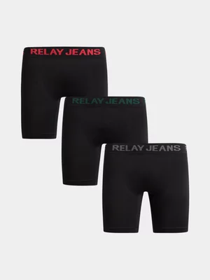 Relay Jeans Men's 3 Pack Pop Longer Length Boxer