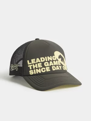 Redbat Unisex Charcoal Printed Trucker Cap