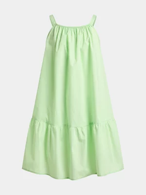 Jet Younger Girls Lime Bow Dress