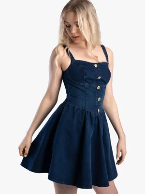 Women's Sissy Boy Blue Off The Shoulder Skater Dress