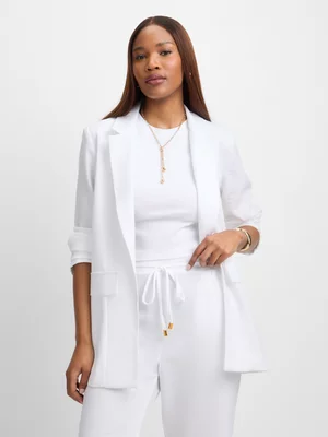 Exact Women's White Blazer 