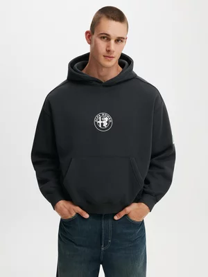 Men's Cotton On Black Box Fit Alfa Romeo Hoodie
