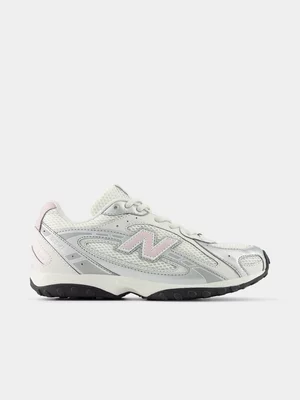 New Balance Junior 204L Silver/Pink Sneaker