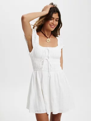 Women's Cotton On White Jasmine Sleeved Mini Dress