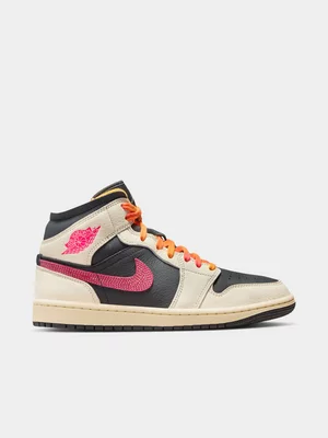 Jordan Women's 1 MID SE EDG Pale/Ivory Sneaker