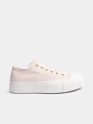 Women's Converse CTAS Platform Pink/White Sneaker