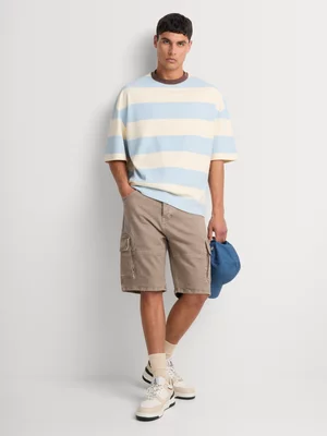 Relay Jeans Men's Denim Utility Taupe Shorts