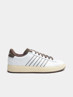 Men's adidas Grand Court 2.0 White/Brown Sneaker