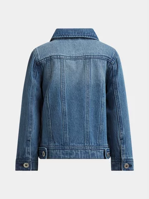 Exact Younger Girl's Mid Wash Denim Jacket