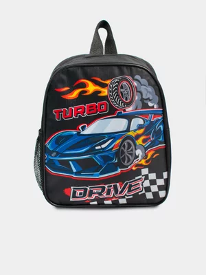 Racer Black Junior Backpack