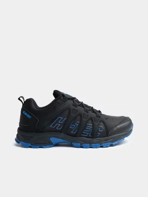 Mens Hi-Tec Warrior Black/Blue Sneaker