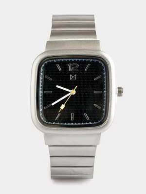 Markham Men's Retro Metal Bracelet Silver Watch