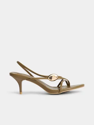 Strappy Gold Hardware Sandals