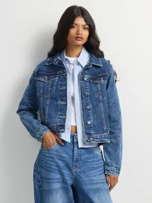 FF Denim Fitted Trucker Jacket