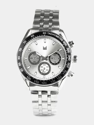 Markham Men's Chronograph Metal Silver Watch