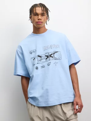 Anatomy Men's Angular Logo Blue T-shirt