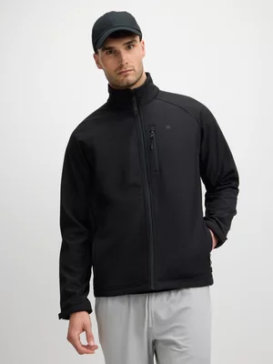 TS Mens Funnel Black Softshell Jacket