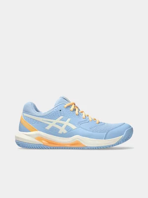 Asics Womens Womens Gel-Dedicate 8 Blue/White Padel Shoes