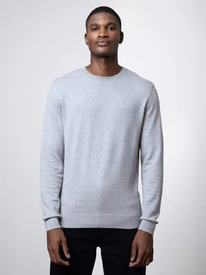 Men's Polo Grey Premium Merino Knitwear