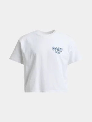 Jet Older Girls Daisy White Boxy T-shirt