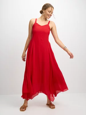 Jet Women's Red Lady D Voile Maxi Dress
