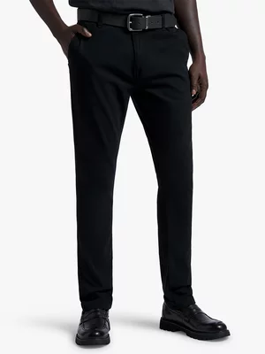 Exact Men's Black Skinny Chinos