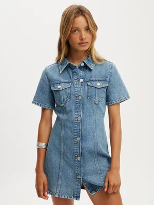 Women's Cotton On Blue Short Sleeve Dress