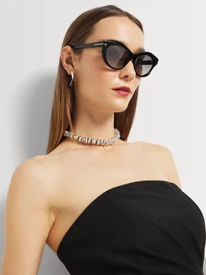 Tom Ford Black 55 Sunglasses