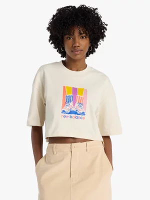 New Balance Women's Athletics Gradient Shoes T-Shirt