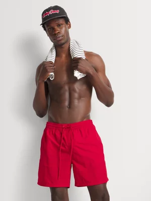Markham Men's Plain Red Swimshort