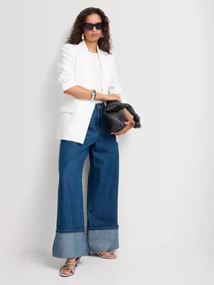 Elle Linen Relaxed Fit Blazer 