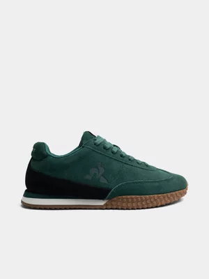 Mens Le Coq Sportif Veloce 1 Suede Green/Gum Sneaker
