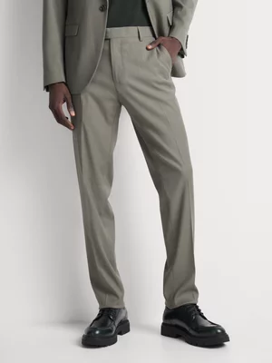 Markham Men's Slim Green Suit Trousers