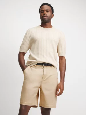 Exact Men's Natural Chino Shorts 
