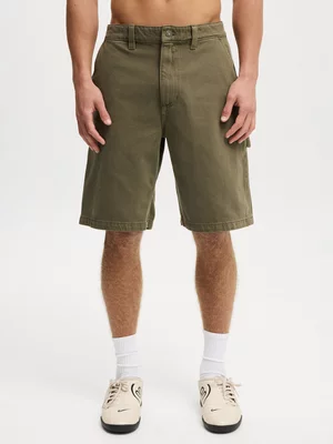 Men's Cotton On Green Baggy Worker Shorts