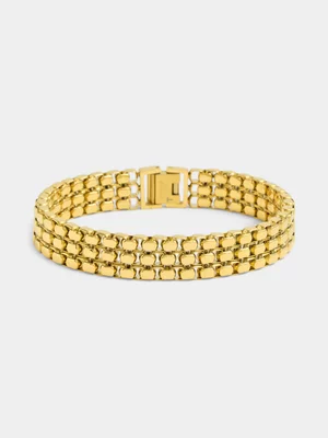 Tempo Jewellery Gold Plated Venetia Stack Bracelet