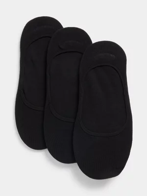 Ts Invisible Non-Slip Black 3-Pack Socks