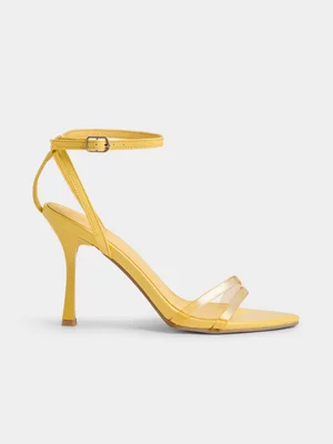 The FIX Women's Yellow Perspex Front Strap Heel