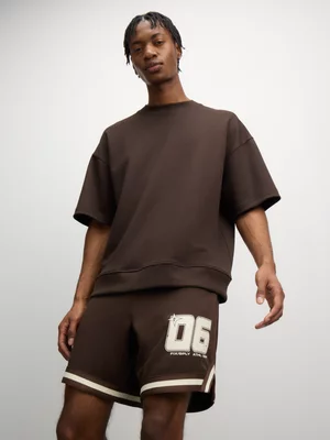 The FIX Men's Brown Baseball Shorts