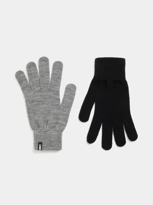 APX 2Pack Black/Grey Gloves