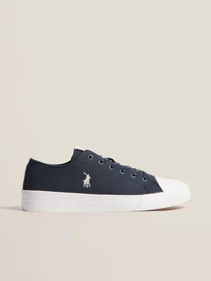 Men's Polo Navy Canvas Sneaker