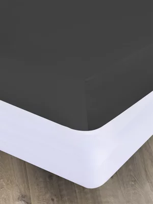 Volpes Supima Cotton 450TC Granite Fitted Sheet