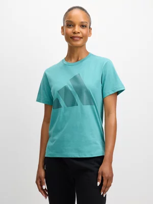 Women's adidas Big Logo SJ F25 Teal Tee