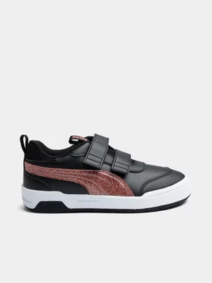 Kids Puma Multiflex II Black/Glitz Sneaker